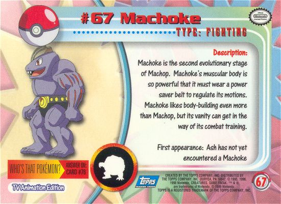 Machoke Rückseite