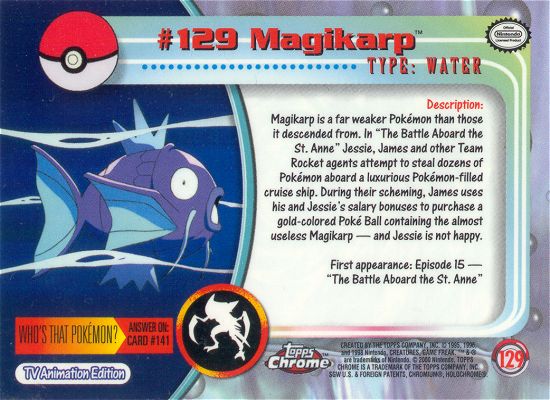 Magikarp Rückseite