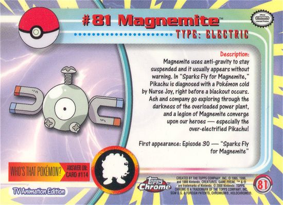 Magnemite Rückseite