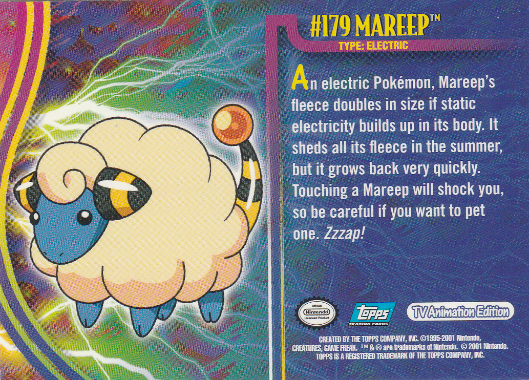 Mareep Rückseite