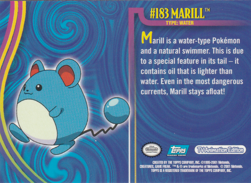 Marill Rückseite