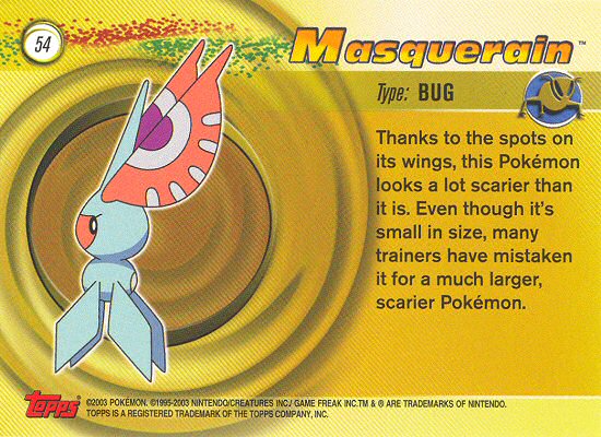 Masquerain Rückseite