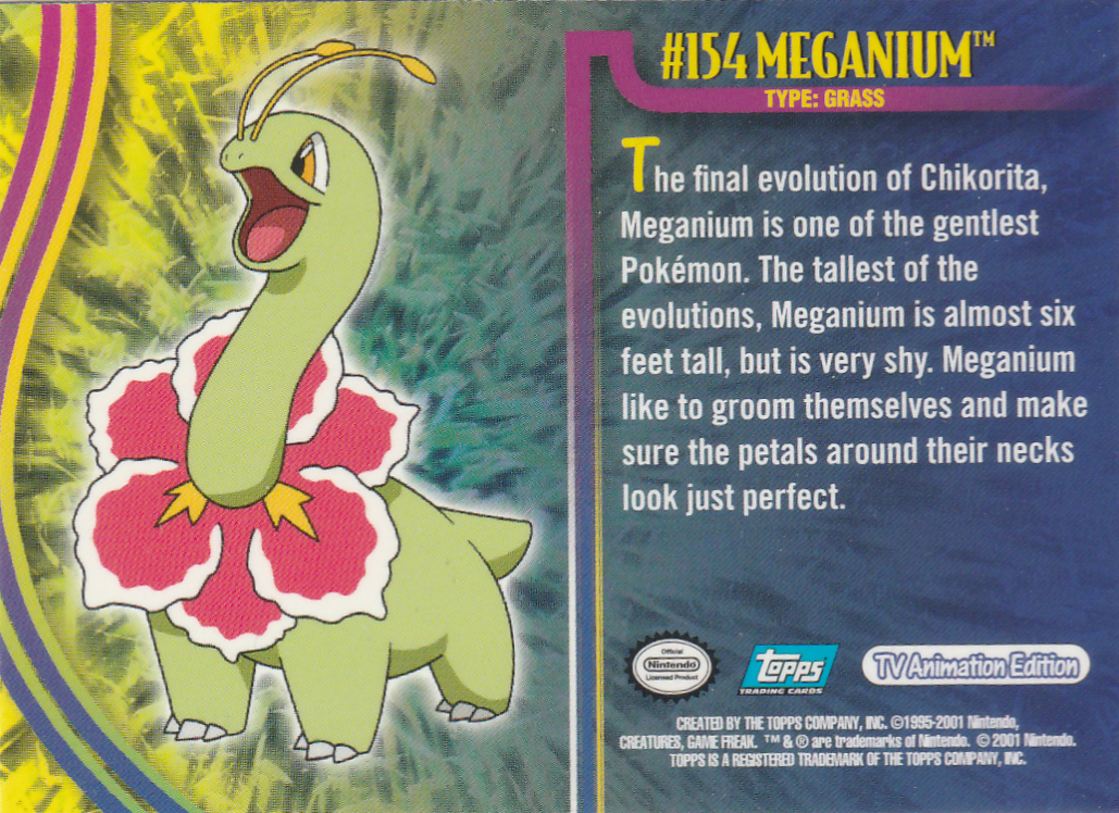 Meganium Rückseite