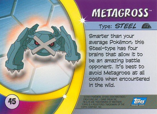 Metagross Rückseite