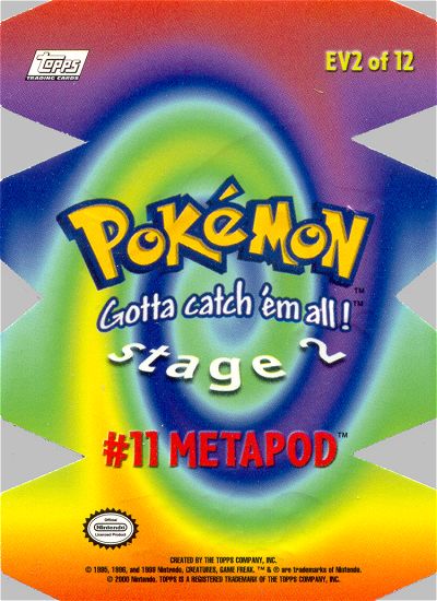 Metapod Rückseite