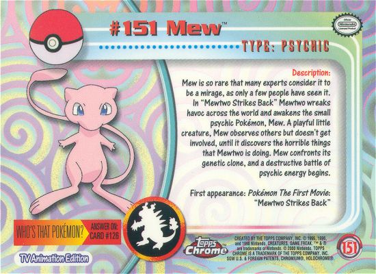 Mew Rückseite