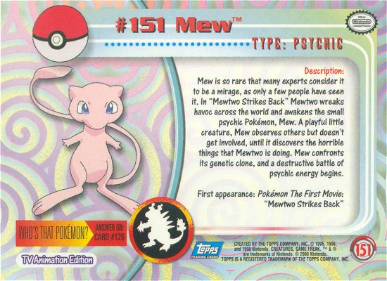 Mew Rückseite