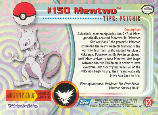 Mewtwo Rückseite