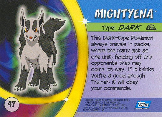 Mightyena Rückseite