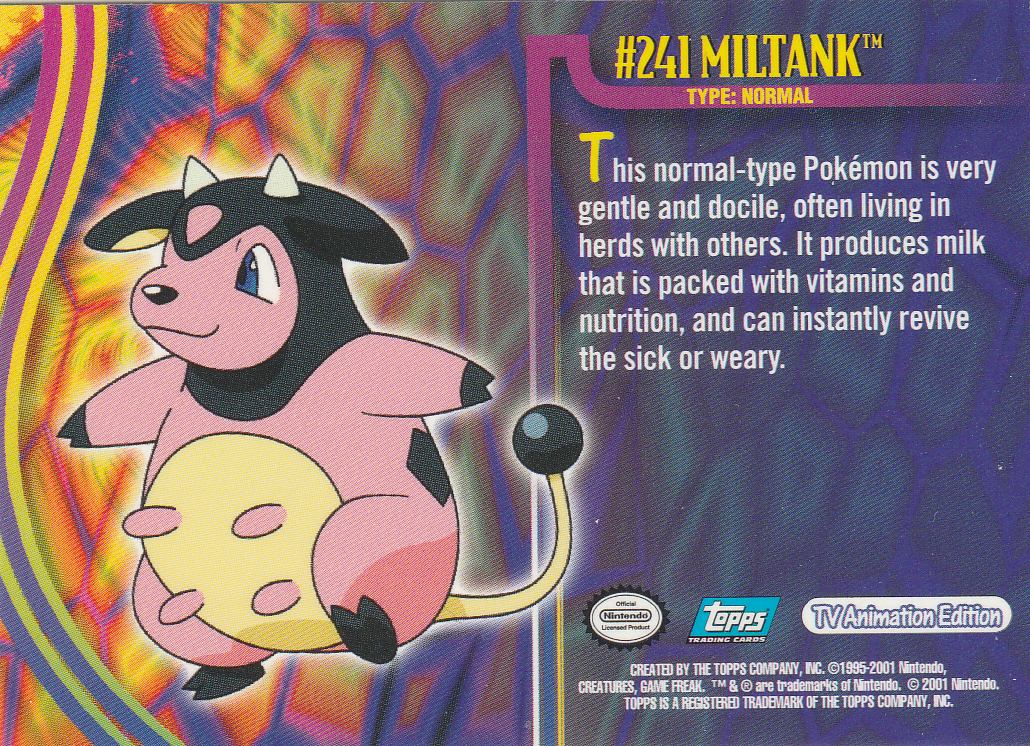 Miltank Rückseite