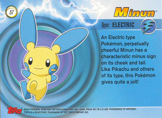 Minun Rückseite