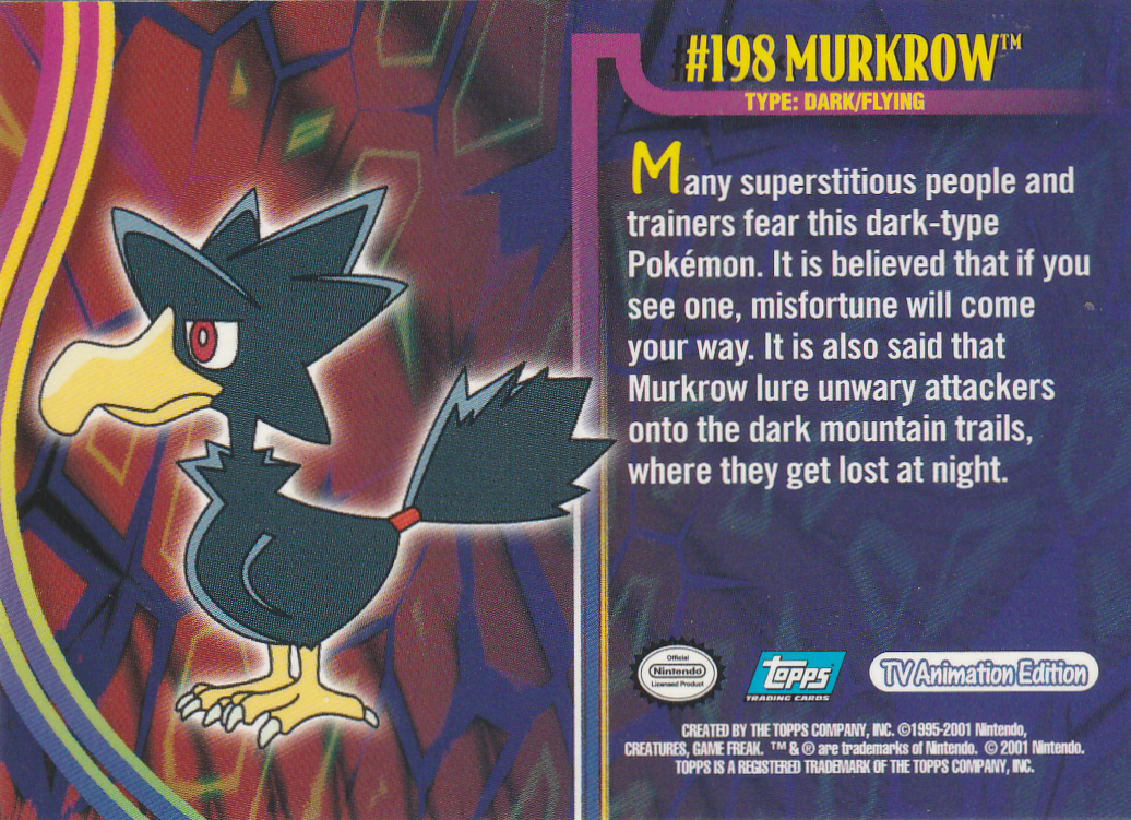 Murkrow Rückseite