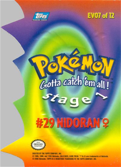 Nidoran Rückseite