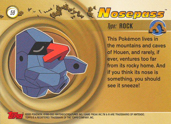 Nosepass Rückseite