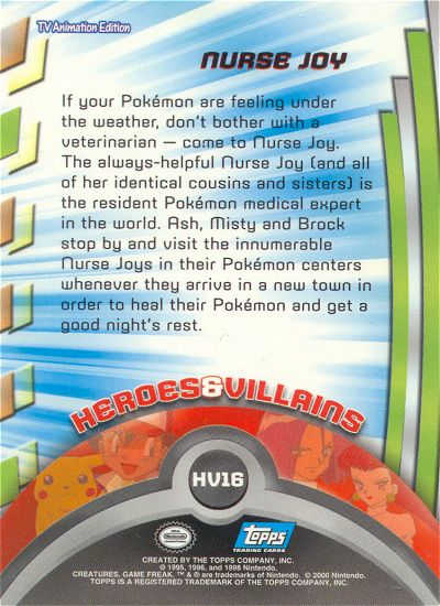 Nurse Joy Rückseite