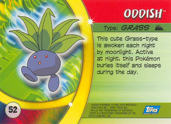Oddish Rückseite