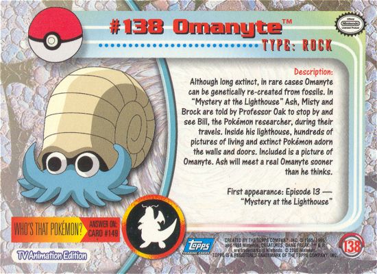 Omanyte Rückseite