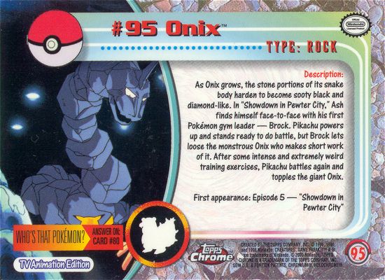 Onix Rückseite
