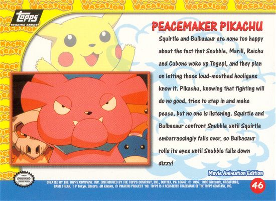 Peacemaker Pikachu Rückseite