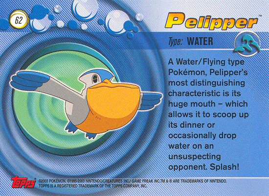 Pelipper Rückseite