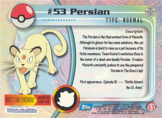 Persian Rückseite