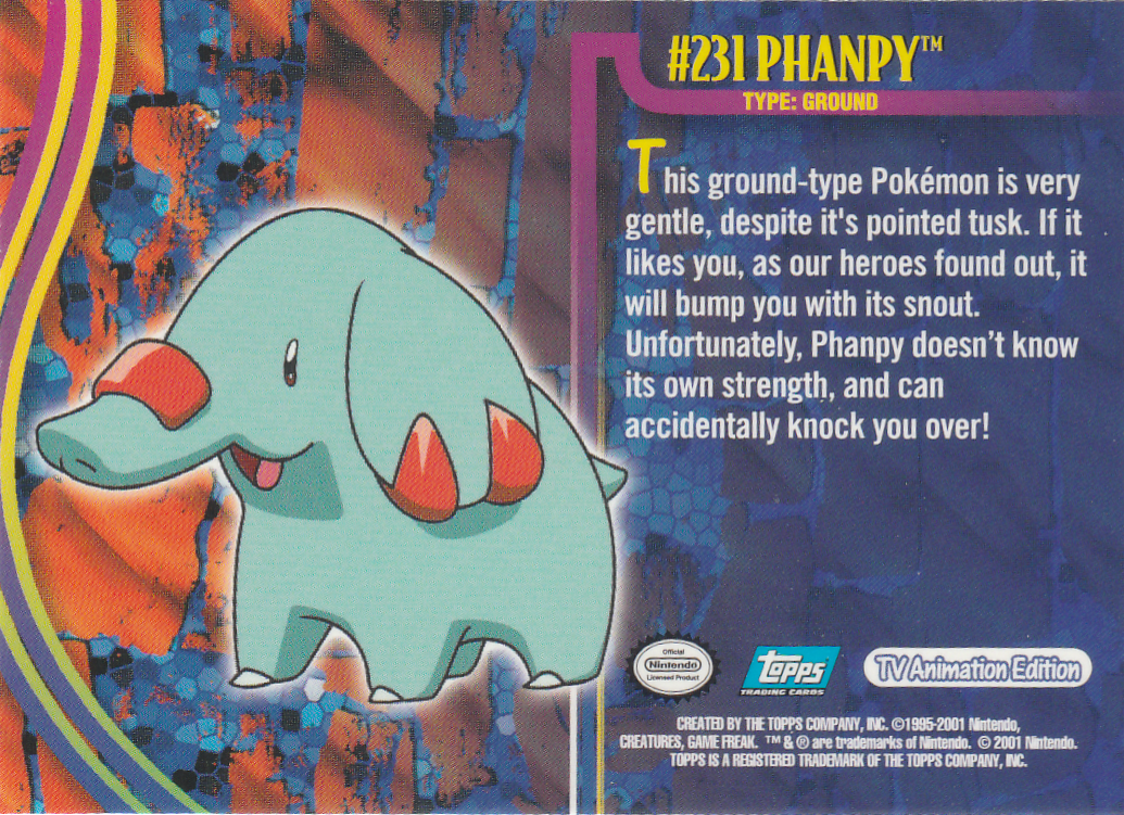 Phanpy Rückseite