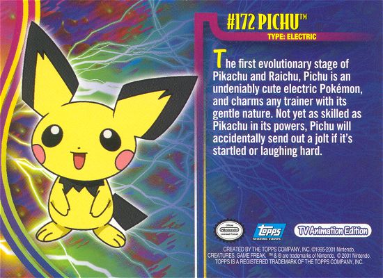 Pichu Rückseite