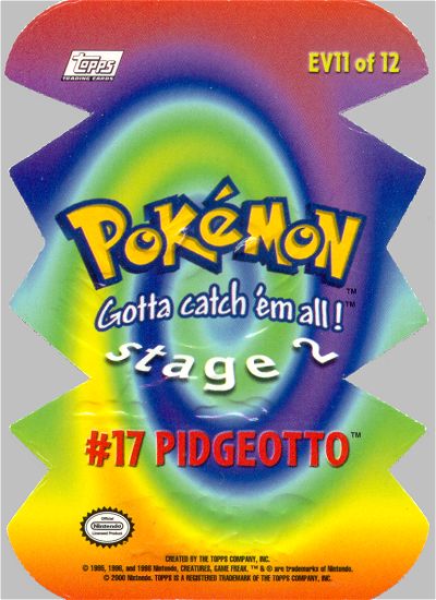Pidgeotto Rückseite