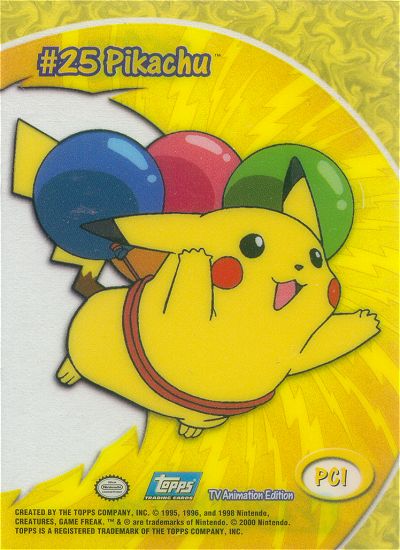 Pikachu Rückseite