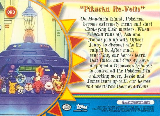 Pikachu Re-Volts Rückseite