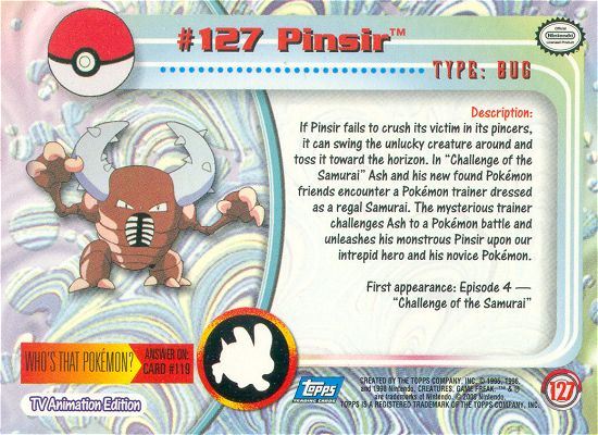 Pinsir Rückseite