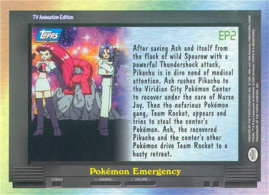 Pokemon Emergency Rückseite