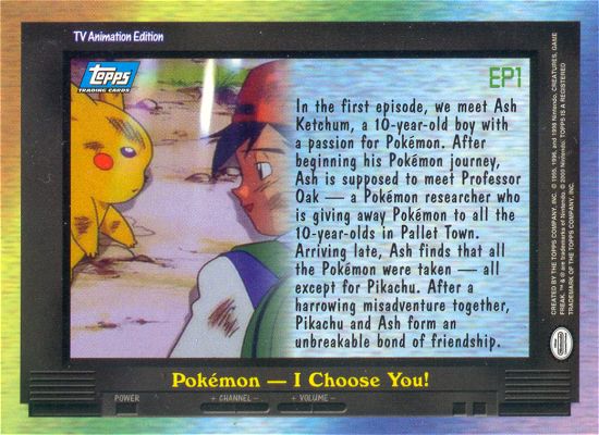 Pokemon‚ I Choose You! Rückseite