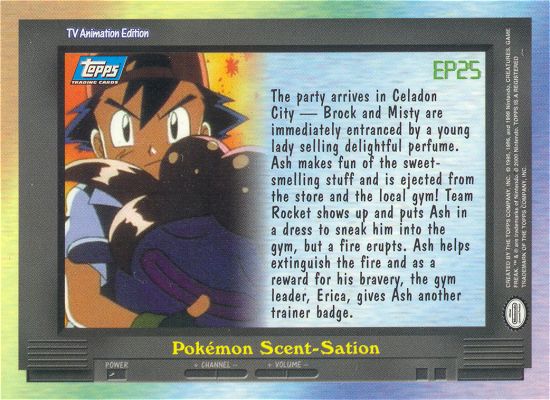 Pokemon Scent-Sation Rückseite