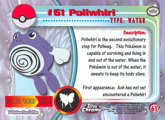 Poliwhirl Rückseite
