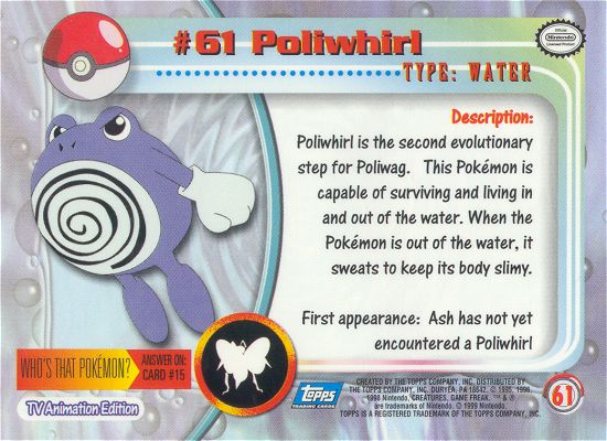 Poliwhirl Rückseite