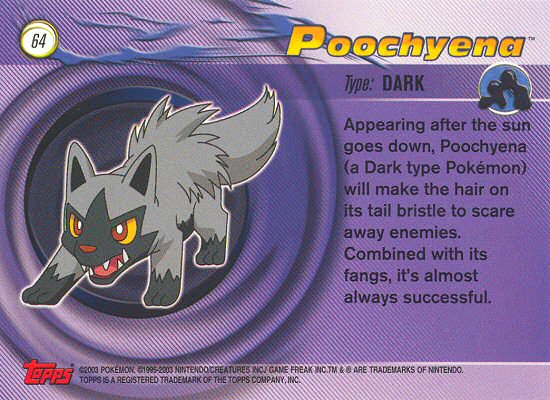 Poochyena Rückseite