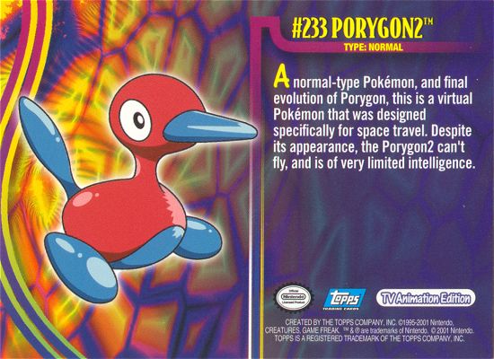 Porygon2 Rückseite