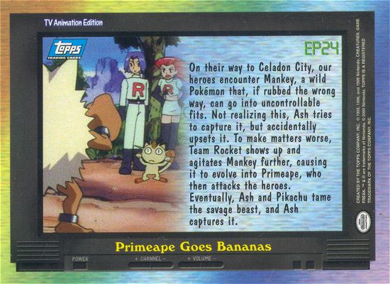Primeape Goes Bananas Rückseite