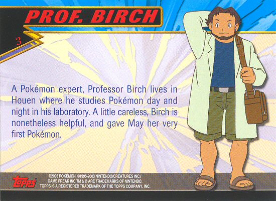 Prof. Birch Rückseite