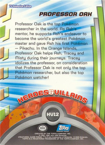 Professor Oak Rückseite
