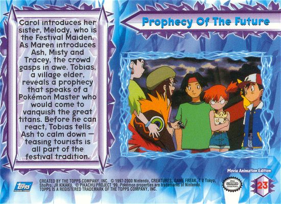 Prophecy Of The Future Rückseite