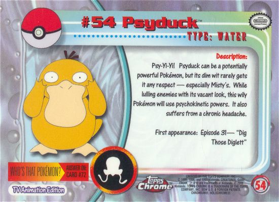 Psyduck Rückseite