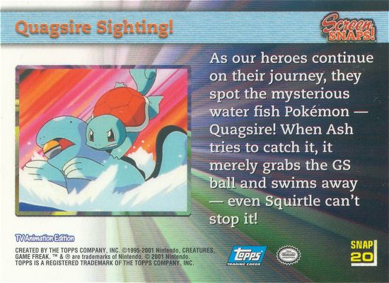 Quagsire Sighting! Rückseite