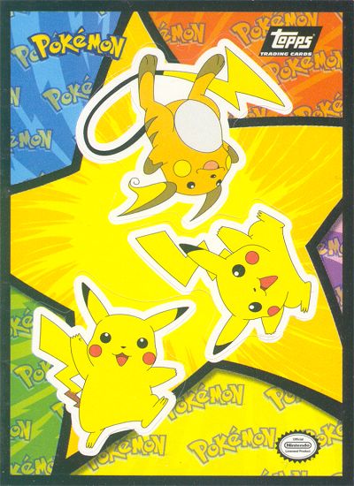 Raichu, 2 x Pikachu Vorderseite
