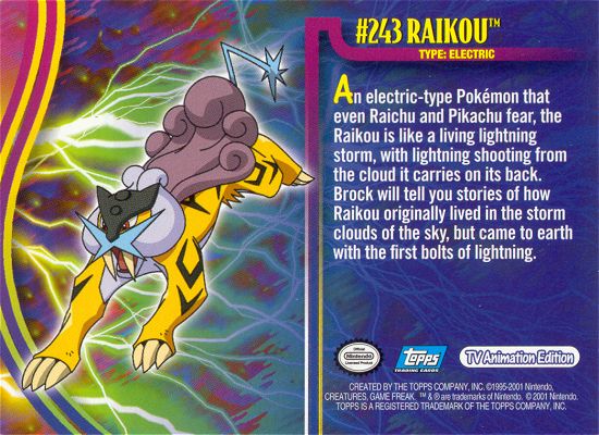 Raikou Rückseite