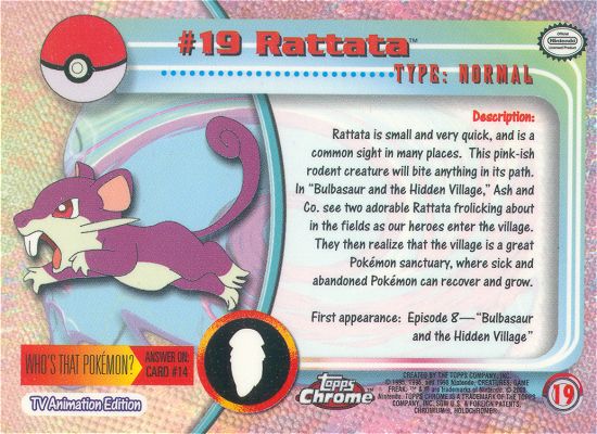 Rattata Rückseite