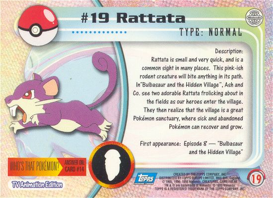 Rattata Rückseite