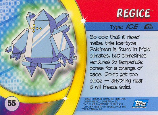 Regice Rückseite