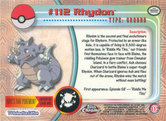 Rhydon Rückseite
